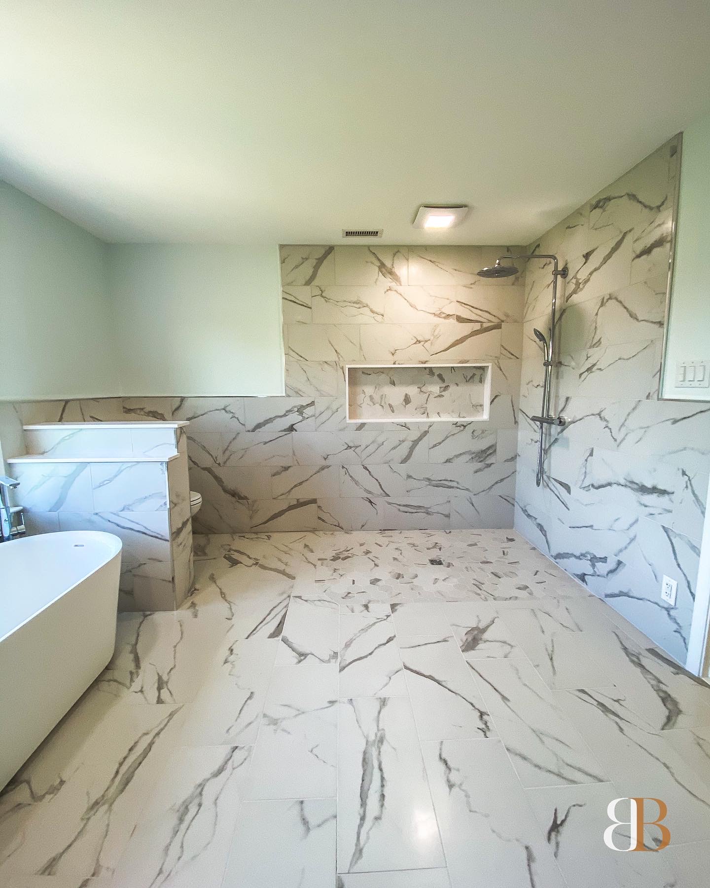 Contemporary bathroom remodel in Doylestown by B&B Associates Creations — photo 9